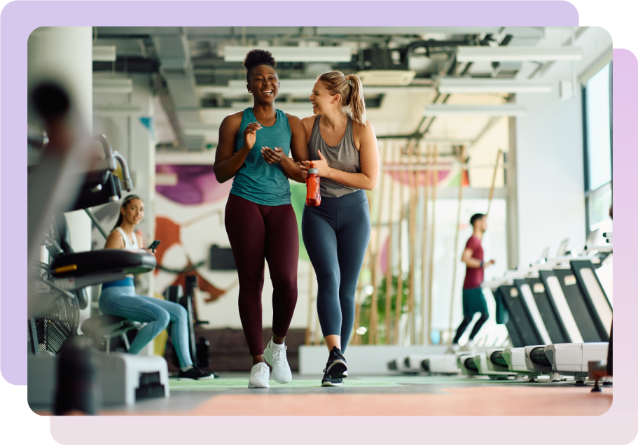2 women gym